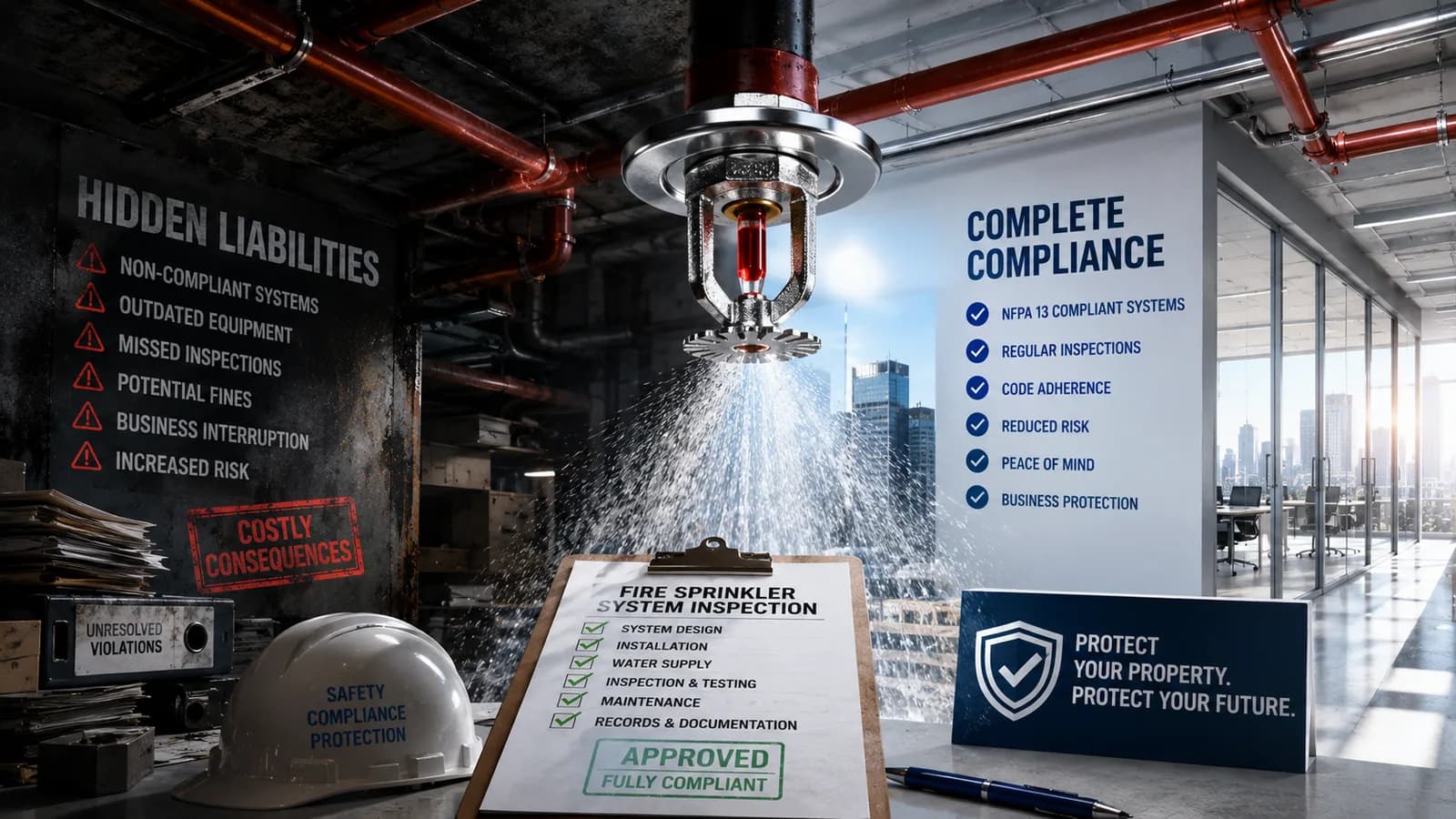 Commercial Fire Sprinkler Systems: Preventing Hidden Liabilities and Ensuring Complete Compliance