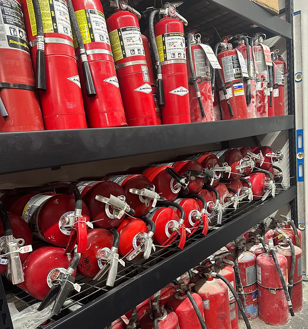 fire extinguishers on rack – fire extinguisher sales and service near me violation removal