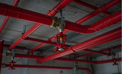 technician inspecting fire extinguisher – NFPA 10 annual inspection